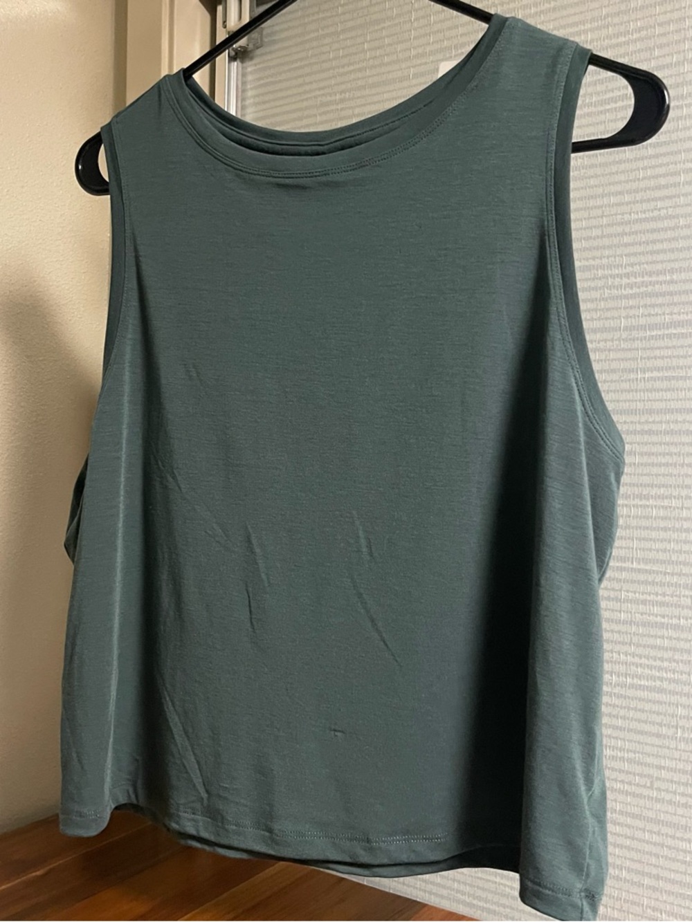 all in motion Olive Ribbed Scoop Tank Top - Picture 3 of 4